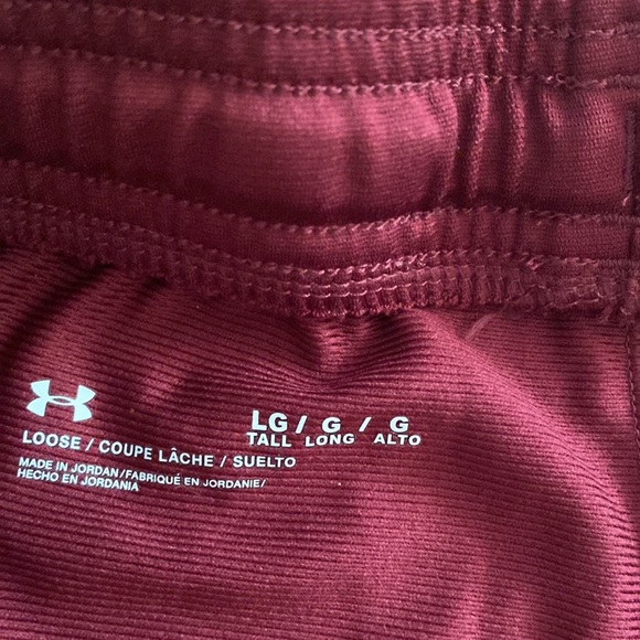 Women’s Under Armor Maroon Joggers-Large Tall - Picture 5 of 8
